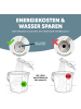 eluno Handbrause mit Wandhalterung und Brauseschlauch