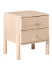 Beliani Nachttisch COLLINS in Braun - (W) 40 x (H) 50 x (L) 40 cm