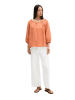 Marc O'Polo Leinen-Carmenbluse regular in Warm Orange