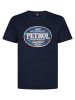 Petrol Industries Bedrucktes T-Shirt Große Größen Galaxia in Blau