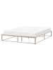 Beliani Doppelbett VIRY in Beige - (W) 166 x (H) 30 x (L) 206 cm