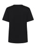 Kaffe T-shirt KAemily Regular fit in Black Deep W. Silver Heart
