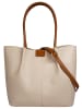 Samantha Look Handtasche echt Leder in beige