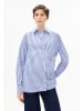 armedangels Hemdbluse Stripe Loose in blau weiß