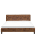 Beliani Doppelbett FITOU in Braun - (W) 170 x (H) 87 x (L) 214 cm