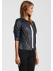 H.I.S Lederjacke mit Reversekragen in navy