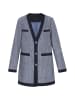 DreiMaster Women Coat in navy glitter