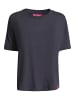 Salzhaut Rundhals T-Shirt für Damen in marineblau