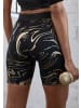 LASCANA ACTIVE Funktionsshorts in schwarz, gold