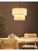 Beliani Pendelleuchten BELESSA in Beige/Schwarz - (W) 40 x (H) 180 x (L) 40 cm