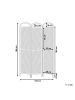 Beliani Paravent COSENZA in Naturfarben/Beige - (W) 106 x (H) 180 x (L) 3 cm