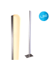 näve LED Stehleuchte "BONES 2" in chrome - (L)14 cm x (B)20 cm x (H)125 cm - EEK G