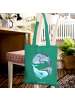 Mr. & Mrs. Panda Schultertasche Walfisch Thunfisch ohne Spruch in Mint