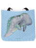 Mr. & Mrs. Panda Reisetasche Seekuh Chillen ohne Spruch in Blau Pastell