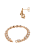 faina Women Jewelry Set in rose gold white