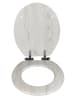 Wenko WC-Sitz Mod. Eiche Grau, WC-Sitz Eiche Grau in Grau