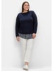 sheego 2-in-1-Shirt in nachtblau