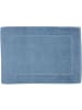 Framsohn 2er Set: Zwirnfrottier Badematte "Easy" in Niagarablau (L) 70 x (B) 50 cm