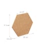 relaxdays 14 x Korkpinnwand in Natur - (B)20 x (H)17,5 x (T)0,5 cm