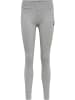 Hummel Leggings Hmlmove Grid Cotton Tights in GREY MELANGE