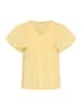 Kaffe Kurzarm-Bluse KAkarli Regular fit in Sunlight