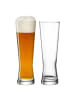 LEONARDO 2er Set Weizenbiergläser Grano 500 ml transparent in transparent