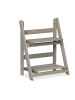 relaxdays Blumentreppe in Grau - (B)41 x (H)51,5 x (T)24 cm
