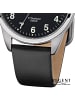 Regent Analog-Armbanduhr Regent Lederarmband schwarz mittel (ca. 36mm)
