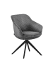 B&D Home Drehstuhl ARVIT in Dunkelgrau - (B)58 x (H)81 x (T)61 cm
