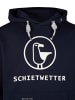 SCHIETWETTER Kapuzenhoodie in navy/white