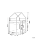 Beliani Hochbett LABATUT in Braun - (W) 92 x (H) 230 x (L) 206 cm