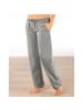 Erwin Müller Sweat Freizeithose, lang in grau meliert