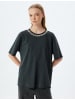 KOTON T-shirt in Anthrazit