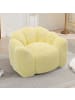 ABRIHOME Lotus Förmiges Kompaktsofa in Gelb mit Kurzflor