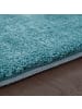 KADIMA DESIGN Teppich Kurzflor waschbar Unifarben Wohnzimmer in Türkis
