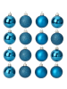 Home&Styling Collection Glas-Weihnachtskugeln, 16 Stück in Blau, (B) 20,1 x (H) 29,8 x (L) 20,1 cm