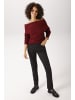 Aniston CASUAL Schlupfhose in dunkelgraumeliert-bordeaux-schwarz