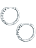 Rafaela Donata Creolen Herz aus Sterling Silber mit Zirkonia in silber