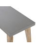 Beliani Gartenbank ORIA in Grau/Braun - (W) 160 x (H) 45 x (L) 40 cm