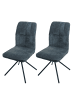 MCW 2er-Set Esszimmerstuhl N99 Auto-Return, Blau-grün