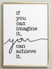 Tales by Jen Poster / Kunstdruck "If you can imagine it, you can do it" I Ohne Rahmen