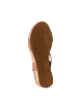 Divine Factory Noga Laura Edge Sandalen aus Leder mit Keilabsatz Braun