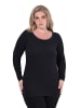 MIAMODA Longsleeve in schwarz