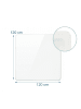 relaxdays Bodenschutzmatte in Transparent - (B)120 x (T)120 cm