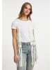IZIA Damen Strickweste in Wollweiss