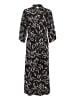 Kaffe Kleid KAforrest Loose fit in Black/Sand Painted Flower