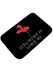 Mr. & Mrs. Panda Badematte Flamingo Yoga mit Spruch in Schwarz