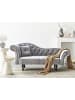 Beliani Chaiselongue LATTES II in Grau/Braun - (W) 192 x (H) 81 x (L) 59 cm