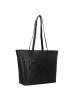 Greenburry Pure Black Shopper Tasche Leder 35 cm Laptopfach in black