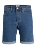 JACK & JONES PLUS Jeans-Shorts in Blue Denim